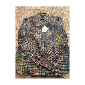 New Bugatchi shaped fit dress shirt (L)